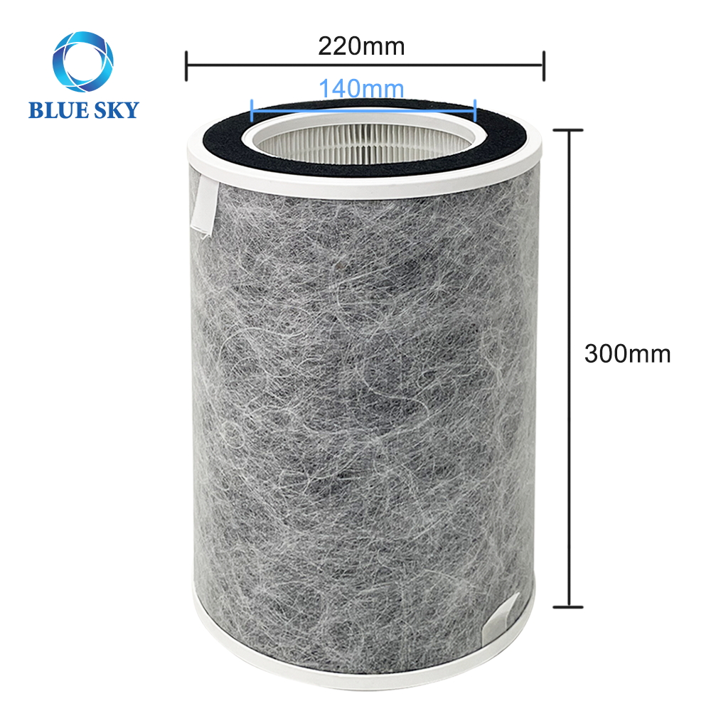 Hotsale HP200 True HEPA H13 Filtro de repuesto Compatible con Shark HP201 HP202 Purificador de aire MAX Parte HE2FKBASMB