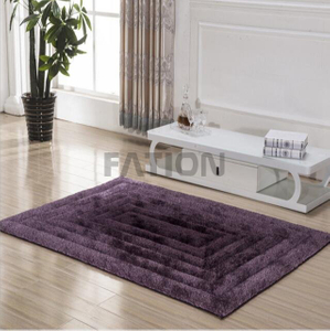 Solid Purple 3D Shag Carpet Rug Home Decor Rug