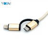 2 in 1 USB Cable for iPhone and Micro