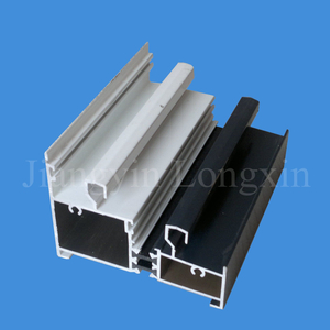 White &amp; Grey Powder Coating Aluminium Extrusion for Windows