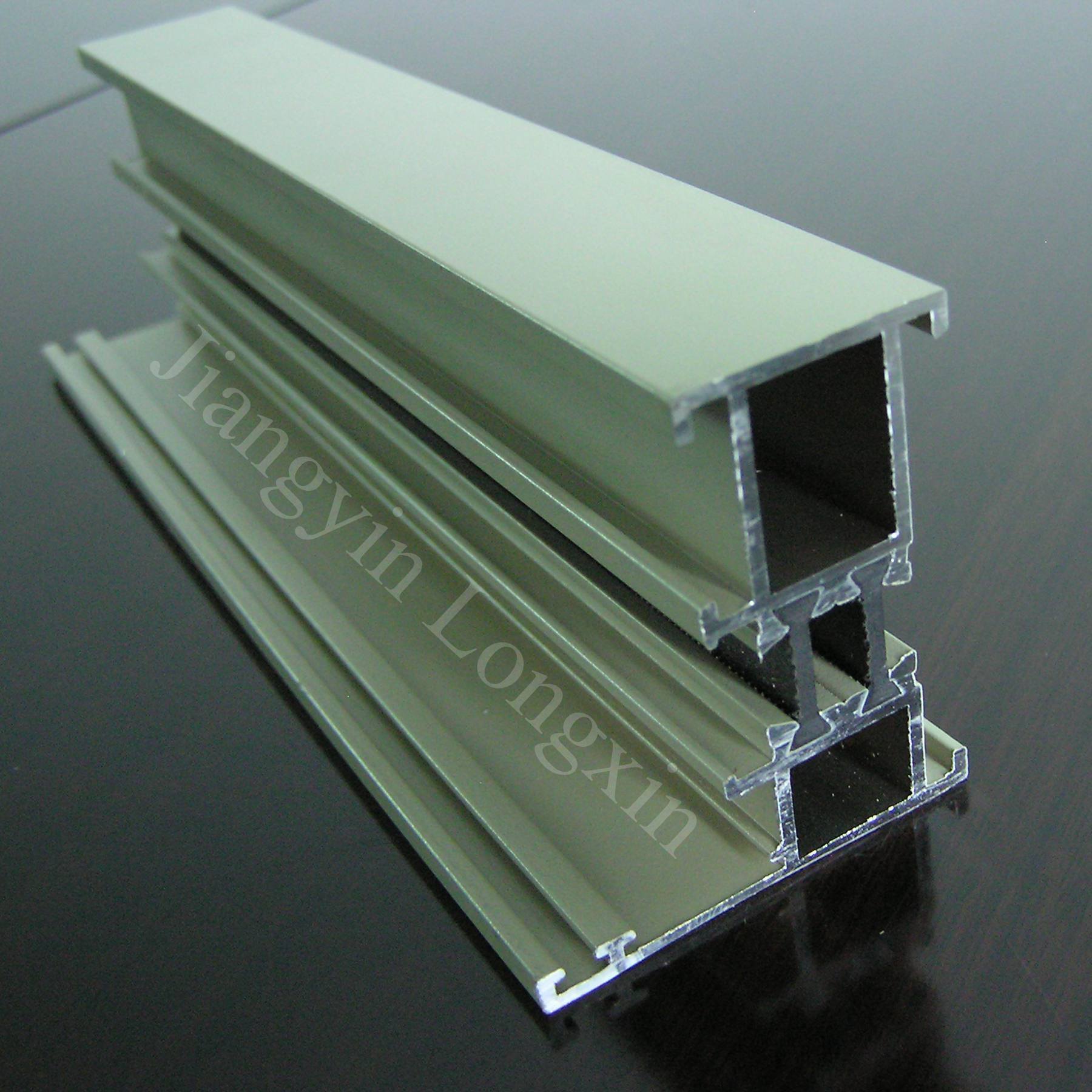 White Powder Coating Aluminum profile for casement Windows with Thermal Break