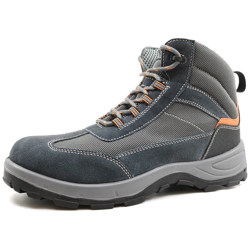 Slip Resistant Suede Leather Steel Toe Cap Puncture Proof Men Sport Type Safety Shoes