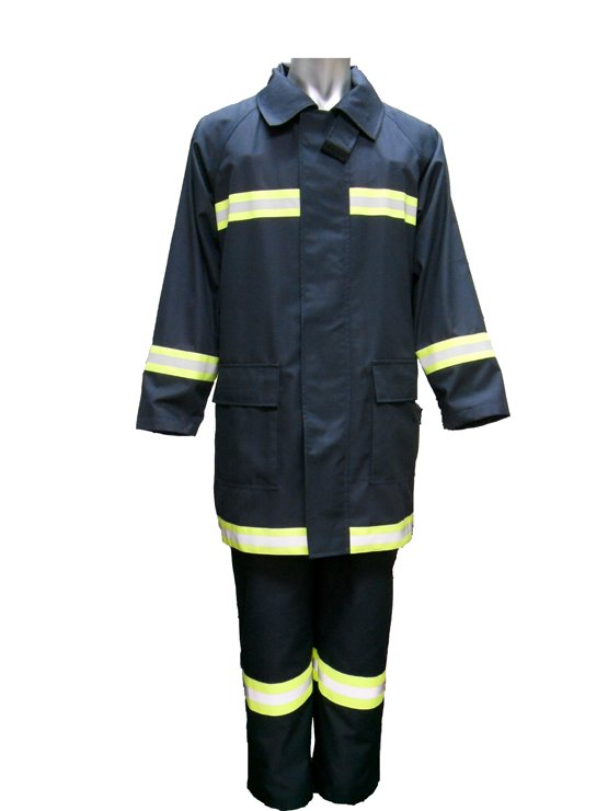 Safety fire fighter suit for firemen
