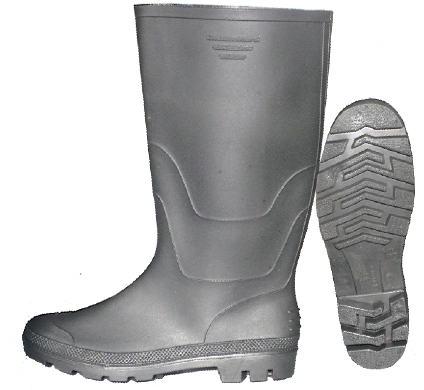 light duty PVC rain boots for normal using