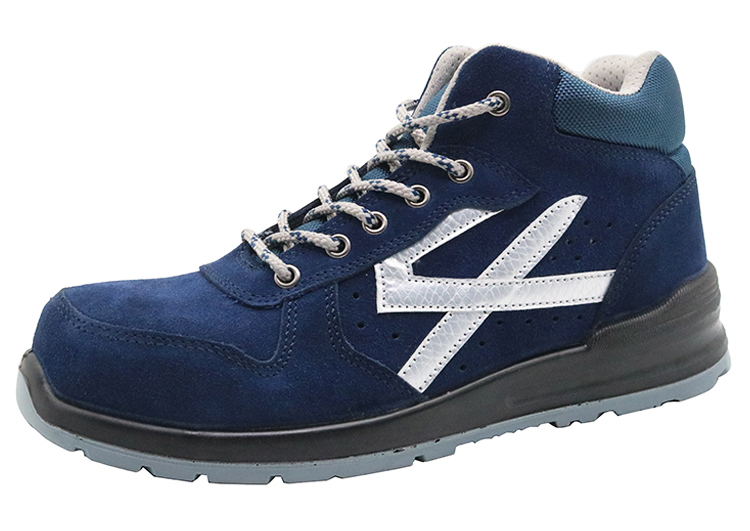 SP004 suede leather anti static sport safety shoes S1P