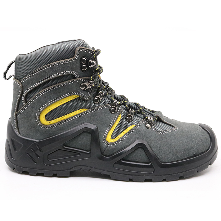 ENS021 fashionable antistatic suede leather hiking safety shoe fiber toe