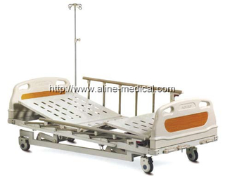 Extra low three crank manual hospital bed