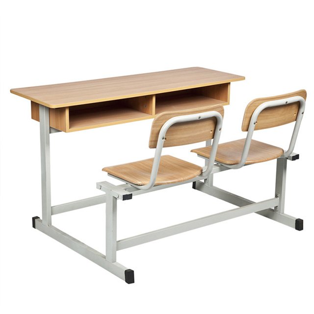 El últimos escritorio y silla dobles del estudiante fija (SF-06D)