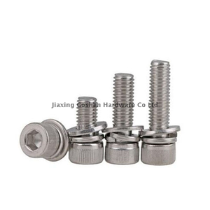 m4 متريّ صلب الذى لا يصدأ سداسيّ عرافة socket رئيس sems براغي مع flat {capit} غسالة