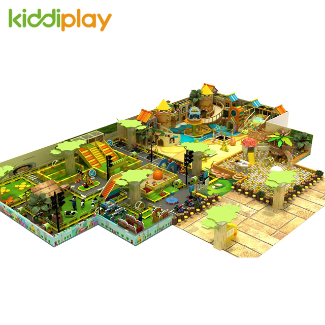 室内淘气堡儿童游乐设备交通小镇百万球池组合木制滑梯
