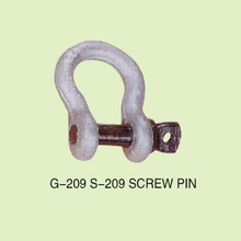 G-209 S-209 US TYPE HIGH TENSILE FORGED BOW SHACKLE