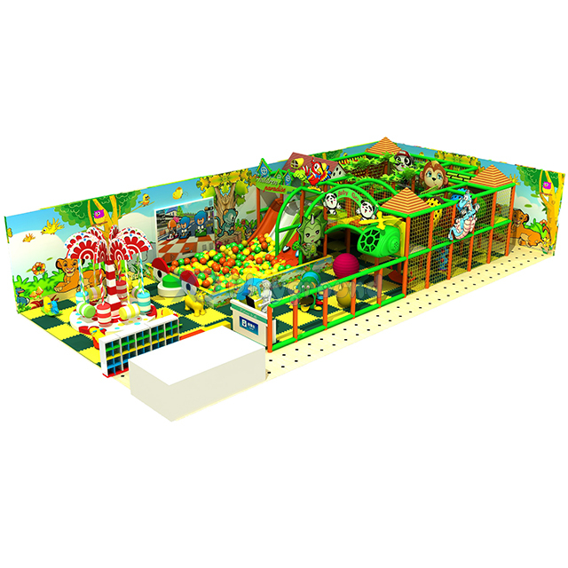 Customized Commercial Kids Indoor Jungle Gym with Ball Pit