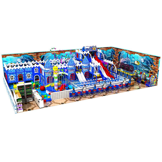 Ocean Themed Commercial Kids Soft Playground Indoor Amusement Park