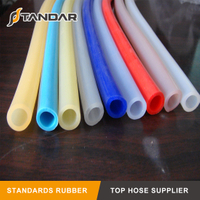 Manguera de silicona de grado de bebida curada con platino transparente de alta temperatura FDA