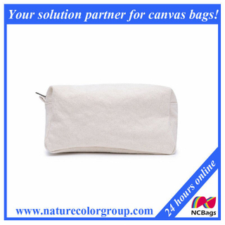 White Canvas Small Cosmetic Bag for Promotion