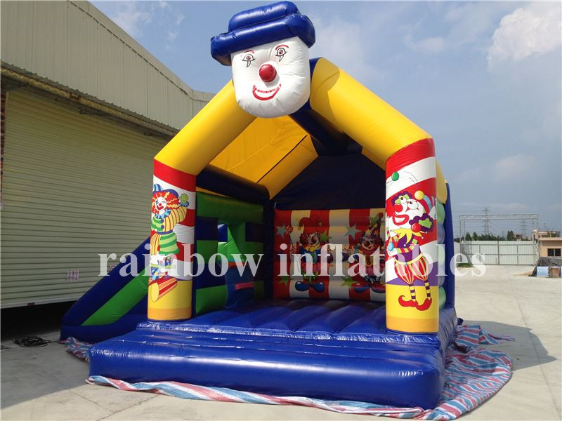 RB3046(4.96x6.42x4.6m) Inflatables Clown Theme Bouncy Combo Bouncer and Slide
