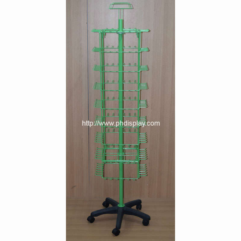four sides floor metal peg display stand(PHY2044)