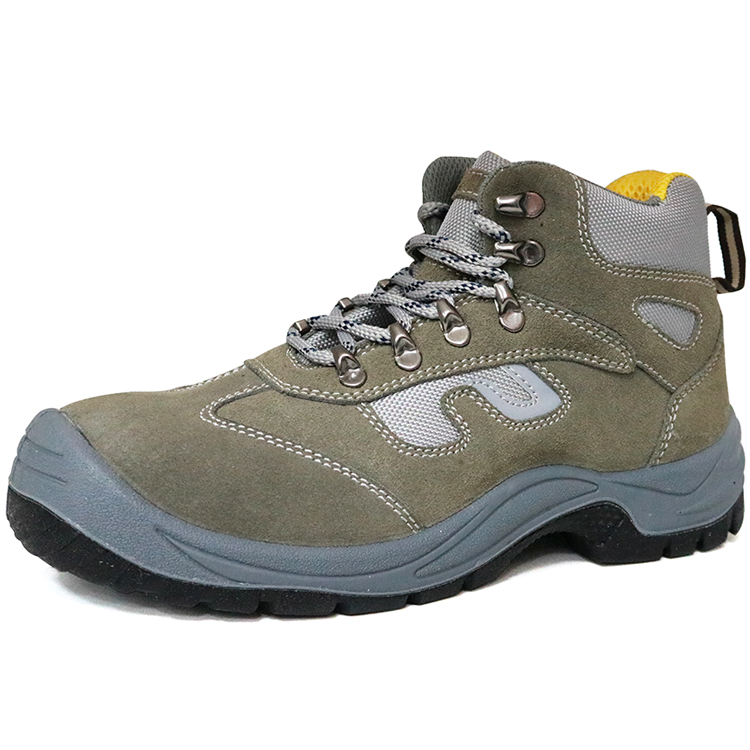 Non Slip Suede Leather Anti Static Low Priced Safety Shoes Steel Toe Cap