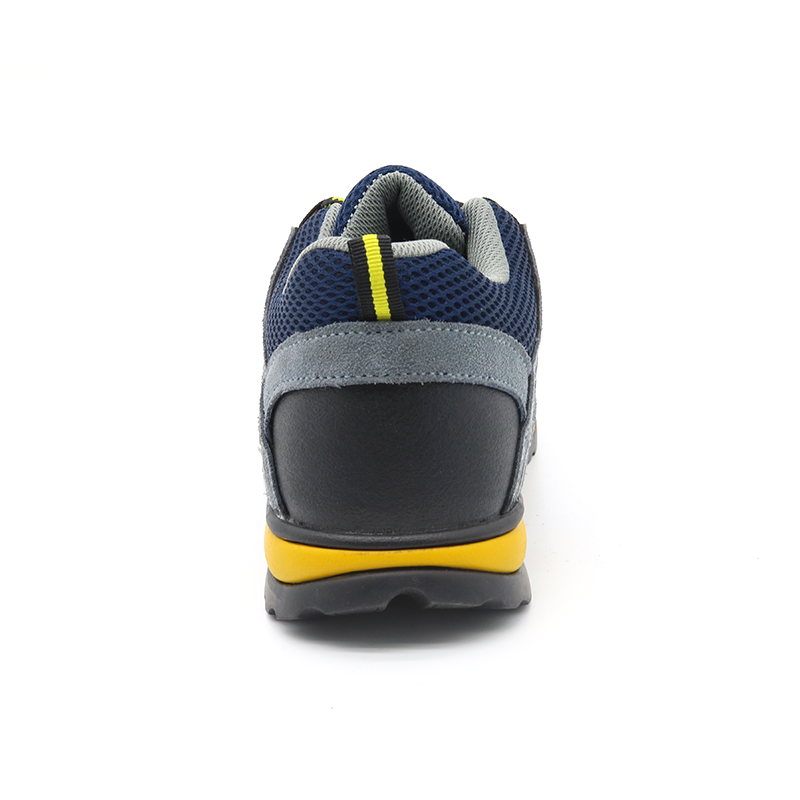 Suede Leather Rubber Sole Steel Toe Prevent Puncture Women Safety Shoes Work
