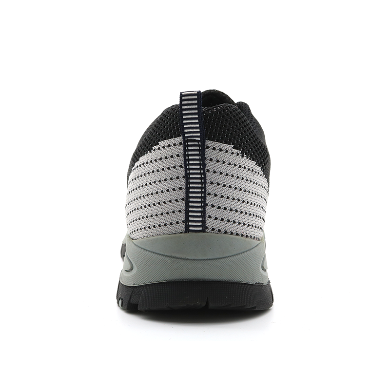 Acid Resistant Steel Toe Anti Static Lightweight Safety Shoes Black