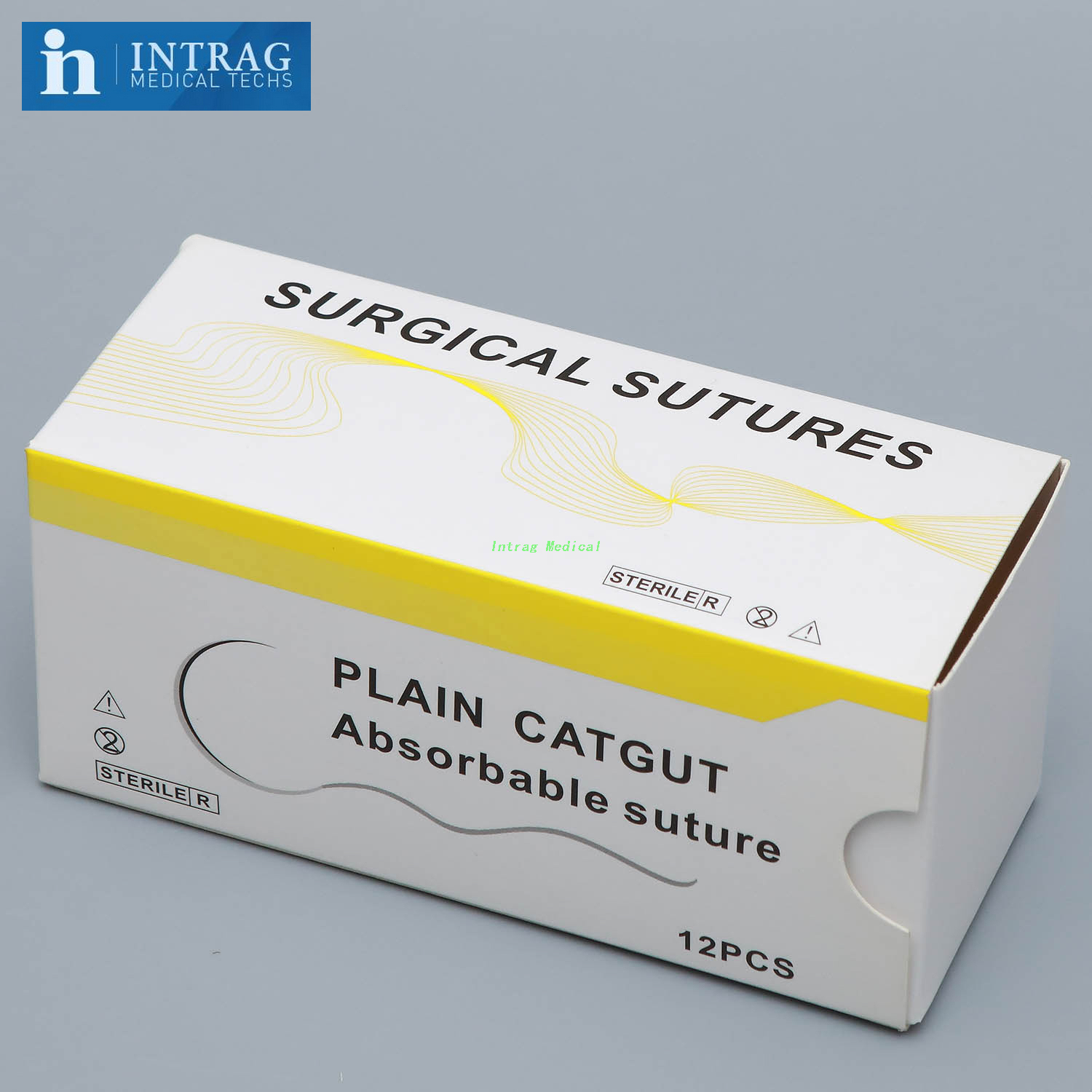 LOOK Plain Gut C6/4-0 USP/18 Absorbable Sutures 591B – 12 Per Box By Surgical Specialties