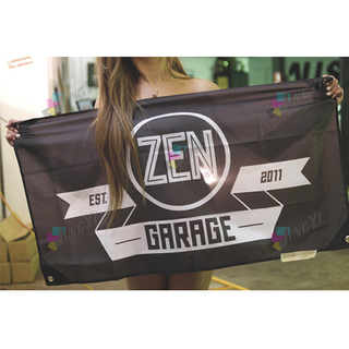 Custom polyester flag banner Custom Print Size & Print Advertising Promotion Display Fabric Banners