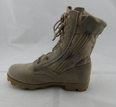 Split leather vulcanized jungle safety boots