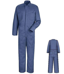 Navy blue work coverall one piece work garments uniform