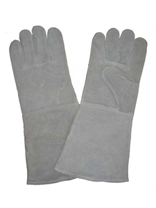 1306 unlined cow split leather welding worker gloves