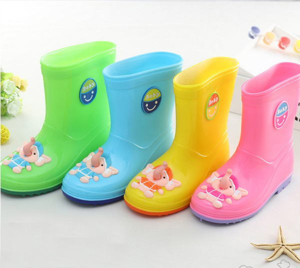 KRB-006 Colorful waterproof cute pvc rain boots for girls