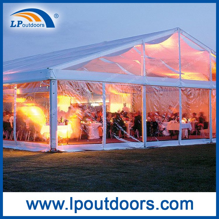 Tienda de fiesta transparente de PVC transparente de lujo de 15 m
