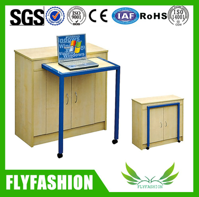 casier à la maison en bois de module de mémoire de meubles avec la table BD-48 d'ordinateur