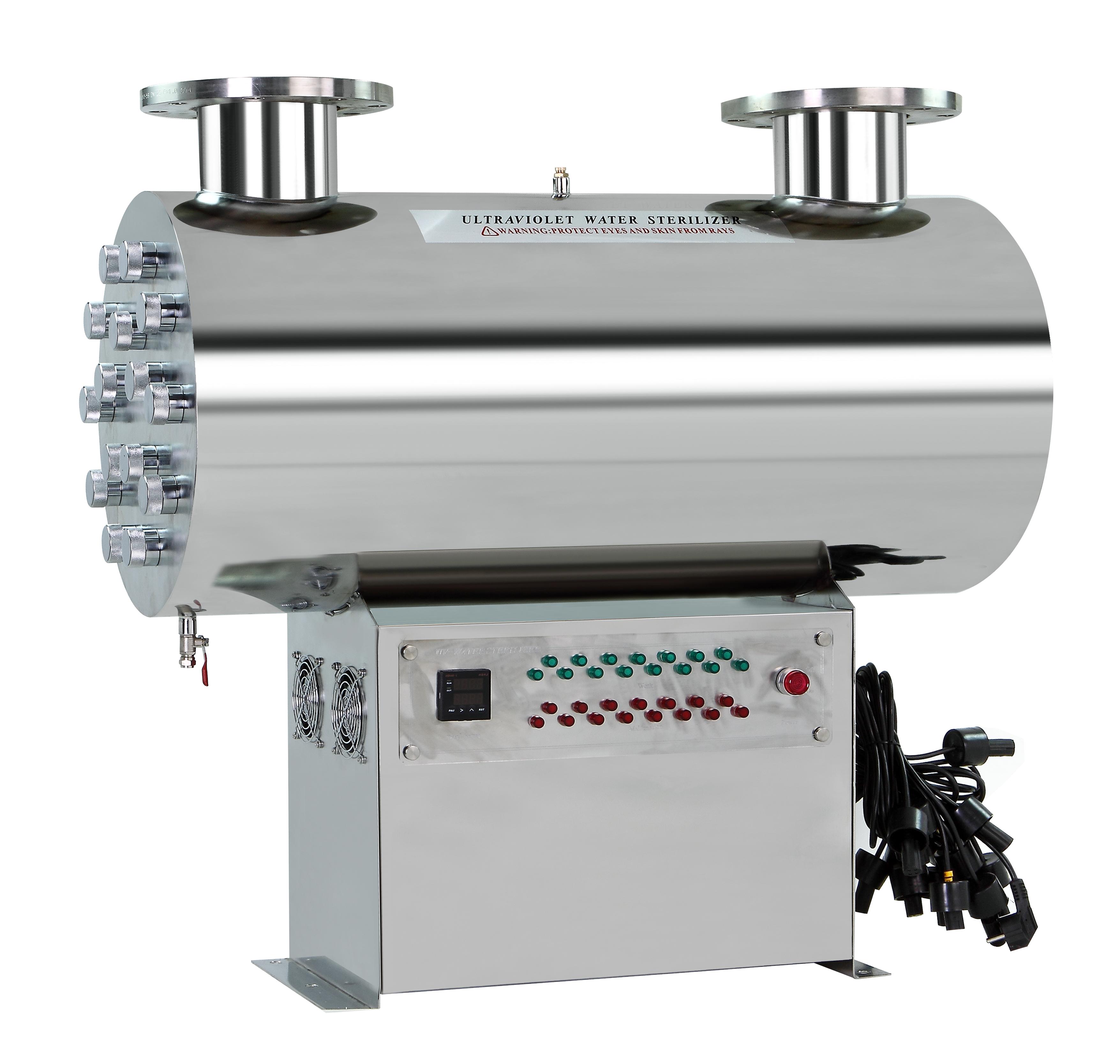 OEM Industrial Designed 75T/H Stainless Steel UV Sterilizer for Water 1125W