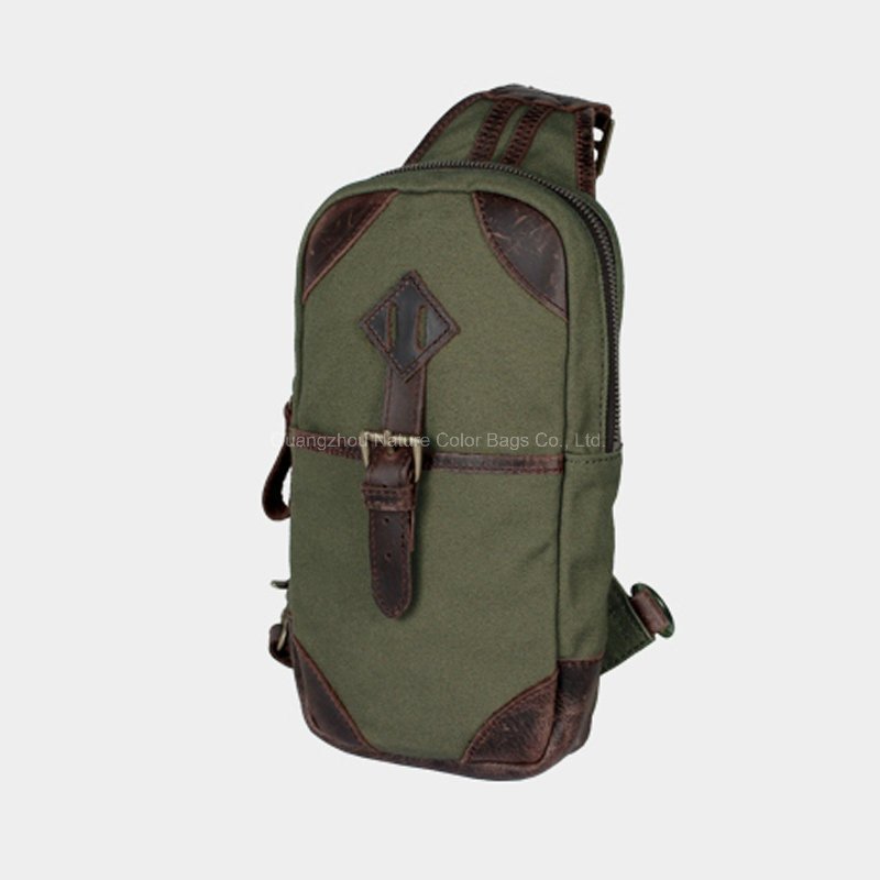Mens Casual Retro Chest Bag for Campus and Student