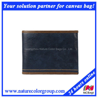 Mens Leisure Casual Leather Horizontal Wallet