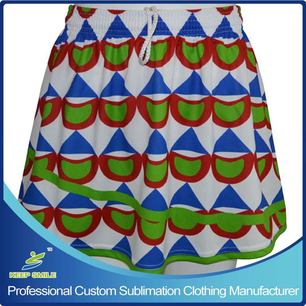 Custom Sublimation Girl's Lacrosse Skirts Dress for Sports Clothing