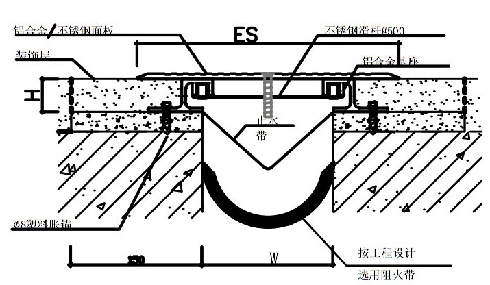 楼地面变形缝做法图片