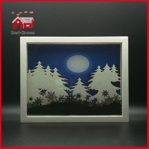 Blown Glass Plate Wall Decoration Wholesale Shadow Box Frames Led