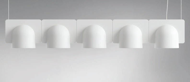 Подвесной светильник из алюминиевого железа для кухни белого цвета (KA9175 / 3A белый)