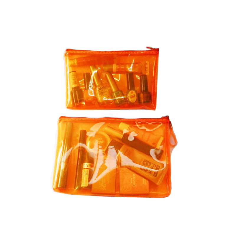 Orange see through online bag