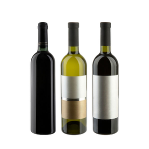 Бутылки вина сбор винограда стеклянные