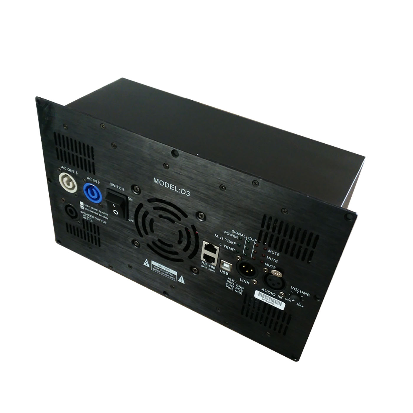 D3 1800W + 900W + 900W Class D 3CH DSP Amplifier Module للسماعات النشطة