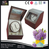 PU leather Glass Top single watch winder watch box