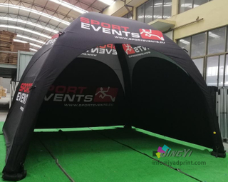 4X4X2.7M Inflatable Advertising Tent, Tradeshow Display Air Marquee, POP up Air Advertising Gazebo Tent with full color custom printing