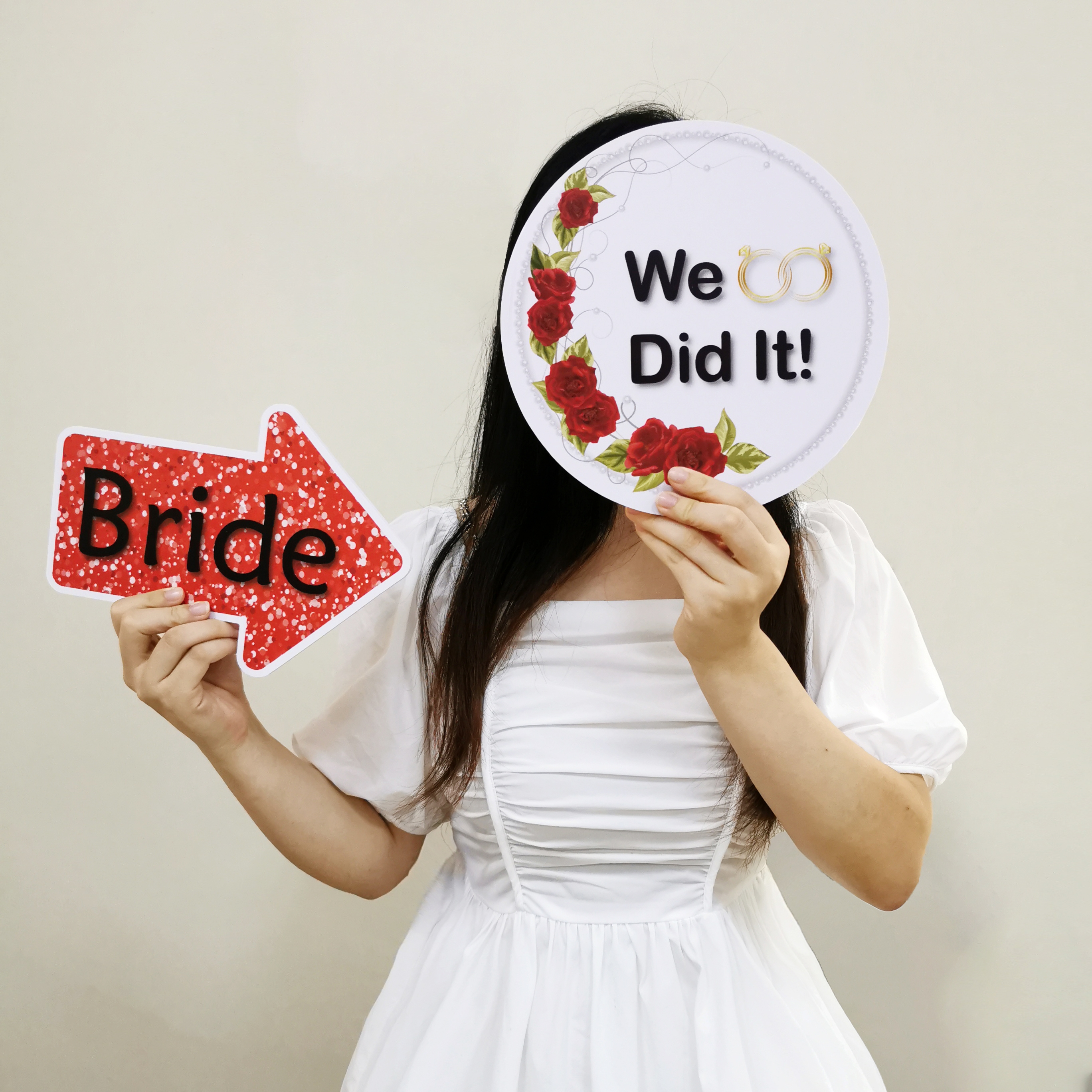 Photo Booth Prop Signs PVC Foam Board UV Printing 5mm Thickness Display Sign for Wedding Party