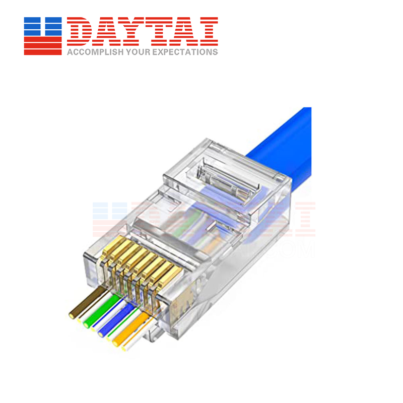 UTP Pass Through CAT6 Plug - Buy cat 6 plug, cat 6 ends, Cat 6 Ethernet ...