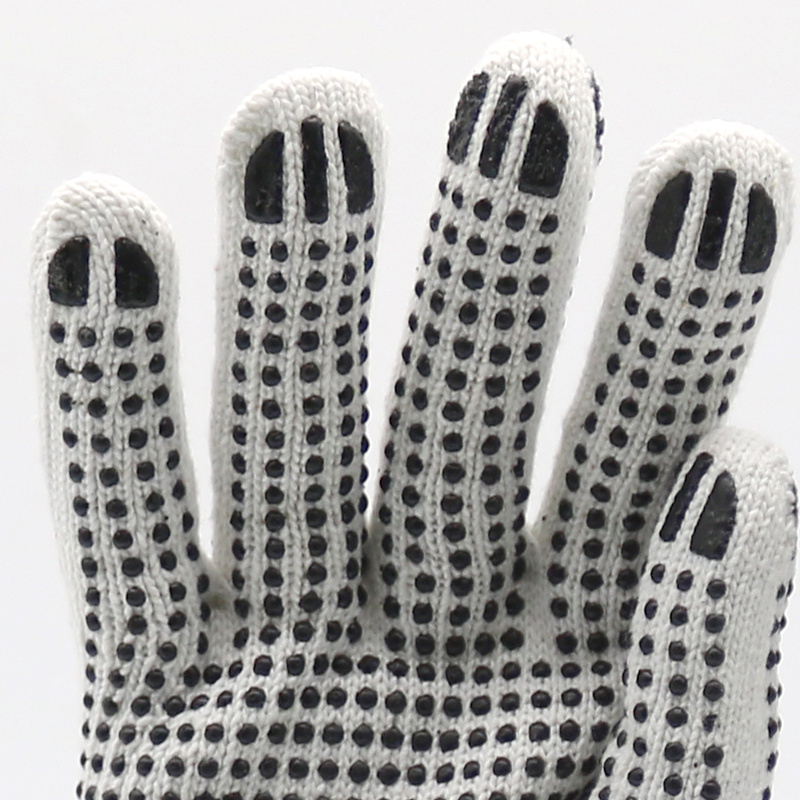 Anti Slip Double Sides PVC Dots Cotton Gloves