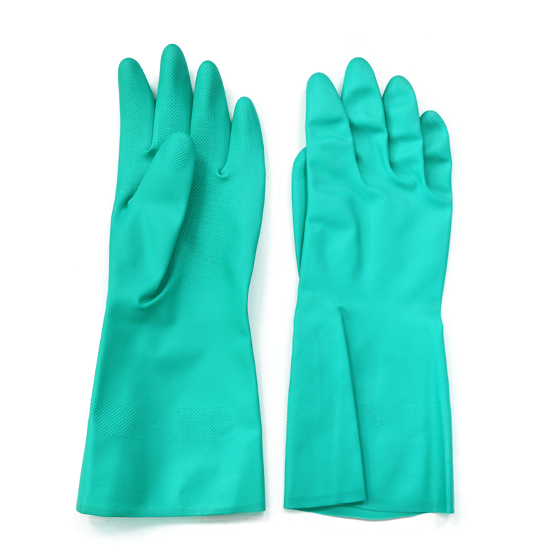 Oil Chemical Resistant Waterproof Industrial Nitrile Gloves