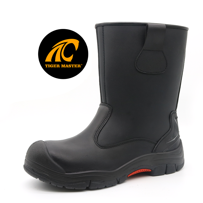 Heat Resistance Pu Rubber Sole Welding Boots Safety Shoes with Composite Toe