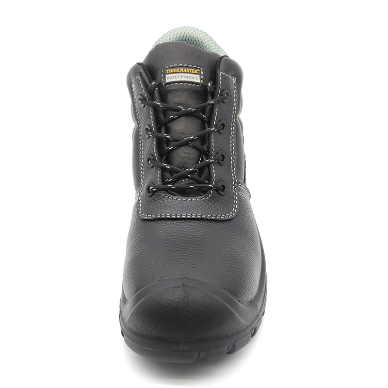 Black Leather PU Sole Insulation 18KV Electrician Safety Shoes with